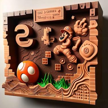 3D модель Гра Super Mario Bros3 (STL)